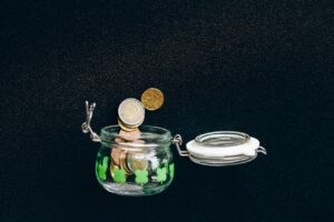 money in a jar